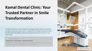 Kamal Dental Clinic-Transparent Teeth Braces