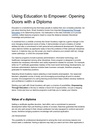 Empowering Through Education_ Unlocking Opportunities with a Diploma