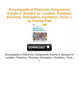 Encyclopedia of Electronic Components Volume 3: Sensors for Location,