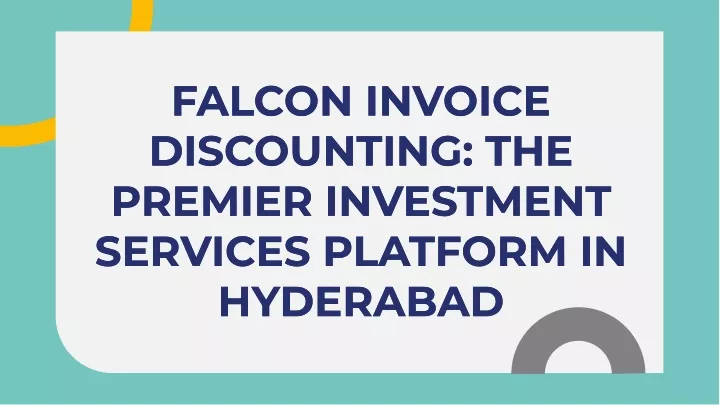 falcon invoice discounting the premier investment