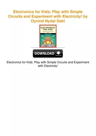 Electronics for Kids: Play with Simple Circuits and Experiment with