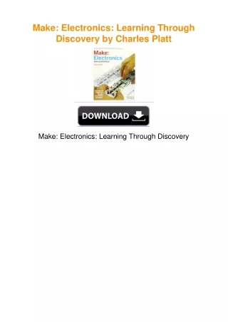 Make: Electronics: Learning Through Discovery by Charles Platt