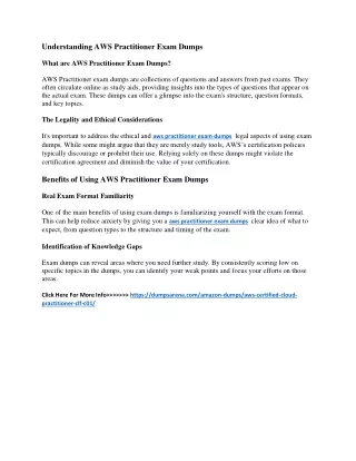 understanding aws practitioner exam dumps