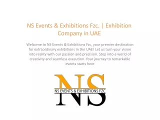 NS Events & Exhibitions Fzc: Exhibition Company in UAE