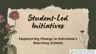 student led initiatives
