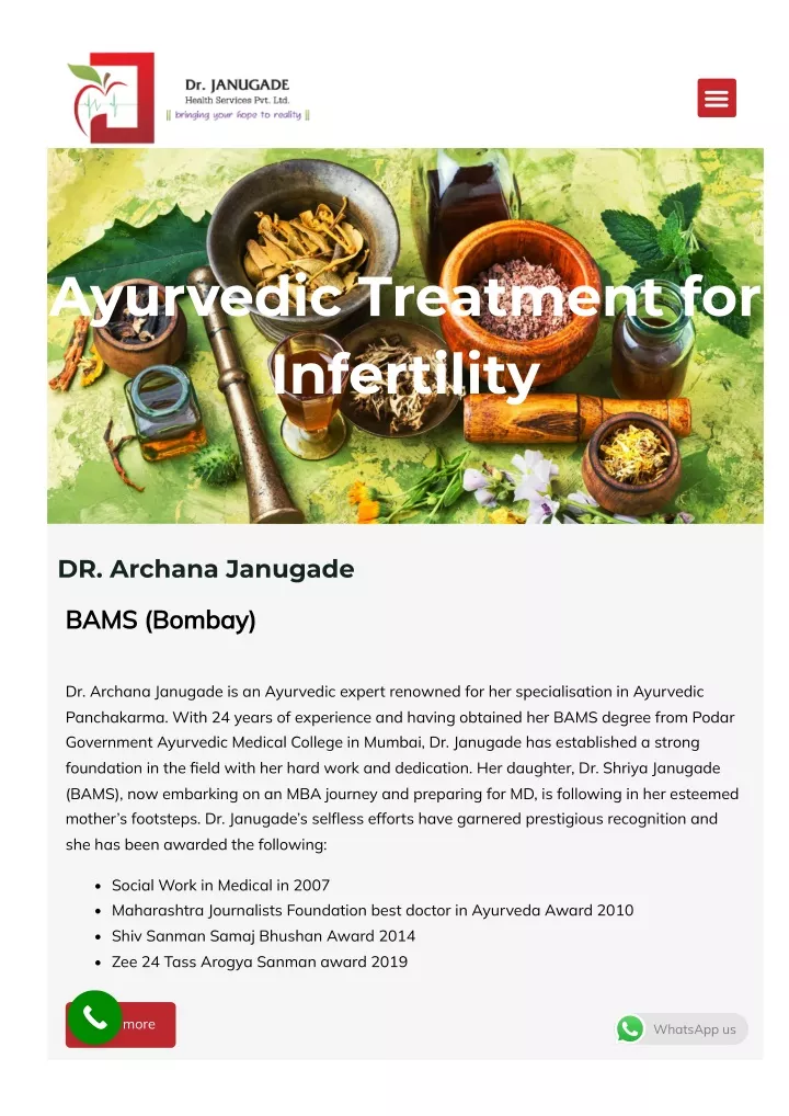 ayurvedic treatment for infertility