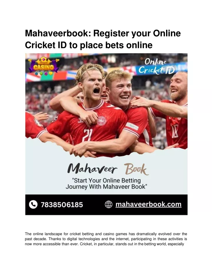 mahaveerbook register your online cricket id to place bets online