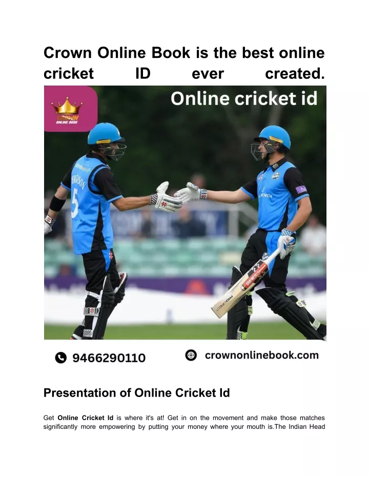 crown online book is the best online cricket id