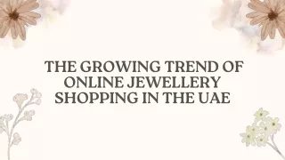 The growing trend of online jewellery shopping in the UAE
