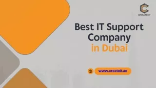 IT Support Company in Dubai - Best IT Services Provider