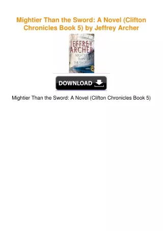 Mightier Than the Sword: A Novel (Clifton Chronicles Book 5) by Jeffrey