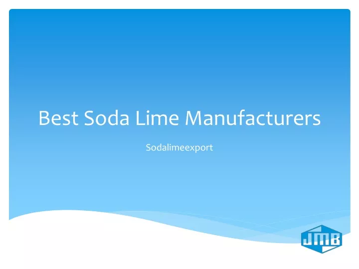 best soda lime manufacturers