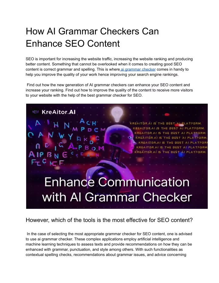 how ai grammar checkers can enhance seo content