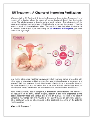 iui treatment a chance of improving fertilization