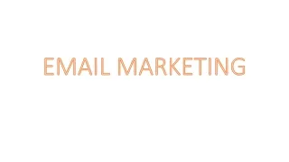 EMAIL MARKETING