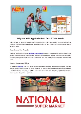 Why the NSM App is the Best for All Your Needs