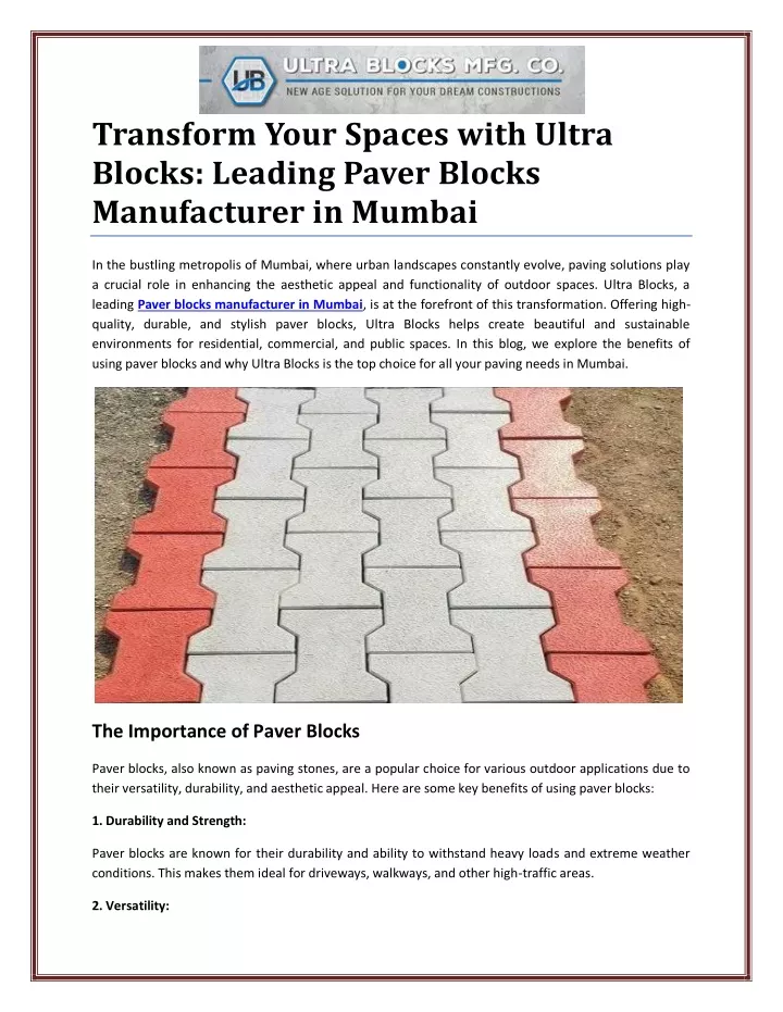 transform your spaces with ultra blocks leading