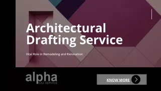 Architectural Drafting Service Expert - Alpha CAD Service