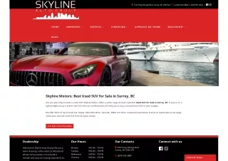 Skyline Motors: Best Used SUV for Sale in Surrey, BC
