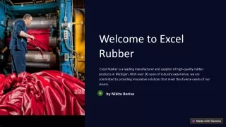 Excel Rubber Products: Michigan's Premier Rubber Manufacturer and Supplier