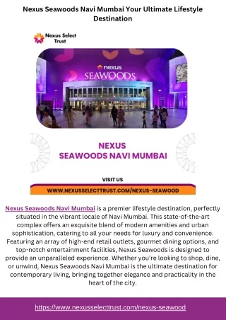 Nexus Seawoods Navi Mumbai Your Ultimate Lifestyle Destination