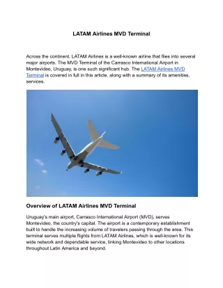 latam airlines mvd terminal