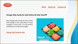 Orange Jelly Candy for Sale Online @ Jelly Town