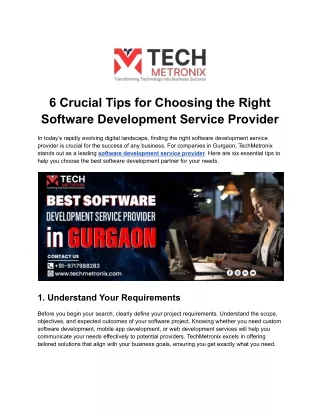 6 crucial tips for choosing the right software