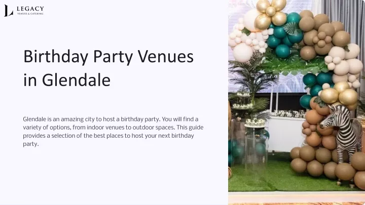 birthday party venues in glendale