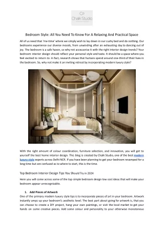 bedroom style all you need to know for a relaxing
