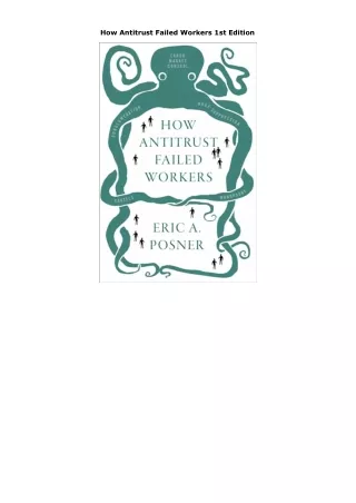 Download How Antitrust Failed Workers 1st Edition