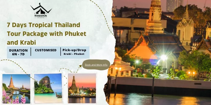 7 days tropical thailand tour package with phuket