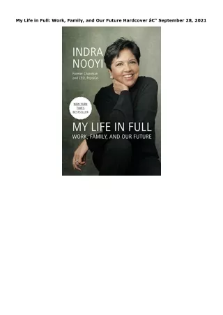 Ebook (download) My Life in Full: Work, Family, and Our Future Hardcover â€“ Sep
