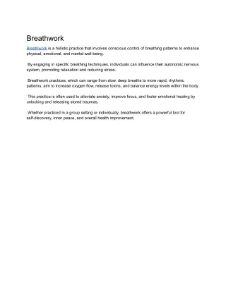 breathwork