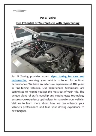 Professional Motorcycle Dyno Tuning Increase Performance