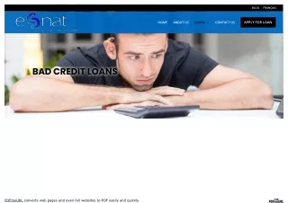 Bad Credit Loans Quebec
