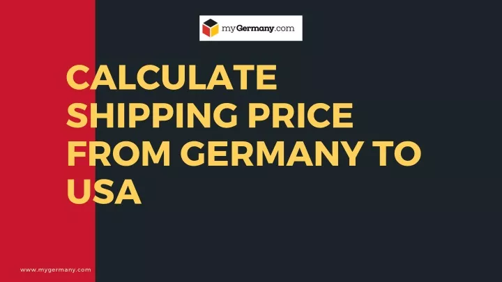 calculate shipping price from germany to usa