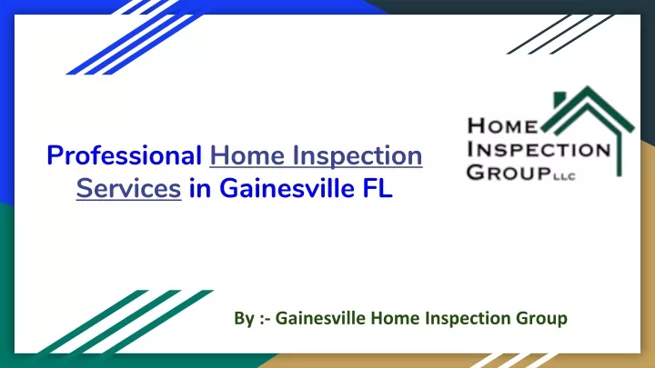 professional home inspection services in gainesville fl