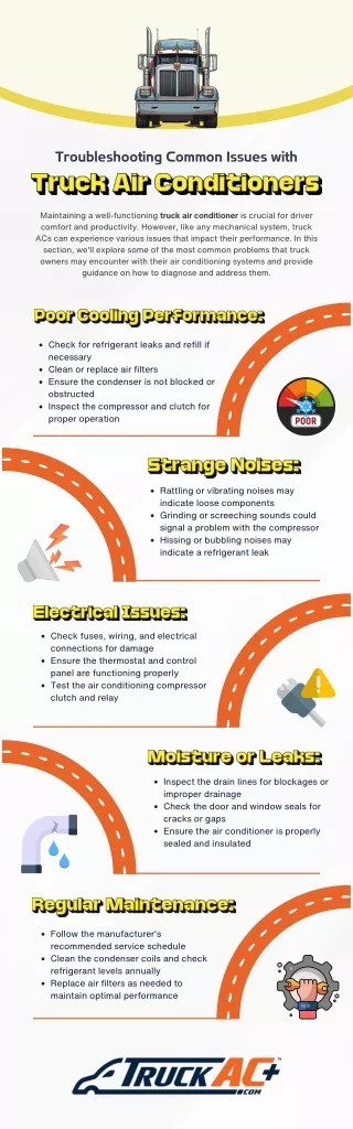 Troubleshooting Common Issues with Truck Air Conditioners