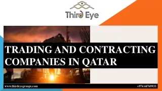 TRADING AND CONTRACTING COMPANIES IN QATAR