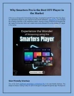 Why Smarters Pro is the Best OTT Player on the Market - slide 1