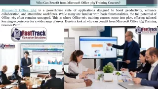 Benefit from Microsoft Office 365 Training Courses