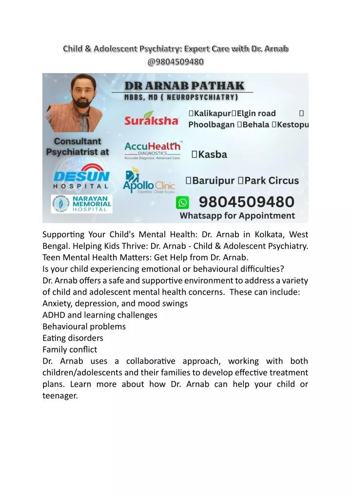 supporting your child s mental health dr arnab