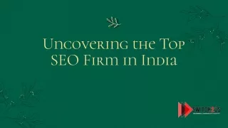 The best SEO Company in India