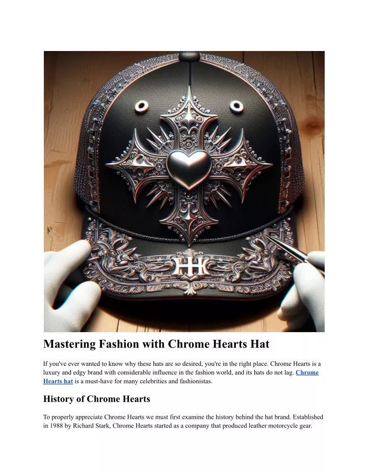 mastering fashion with chrome hearts hat