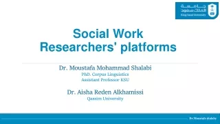 Social Work Researchers Platforms