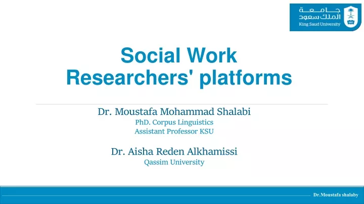 social work researchers platforms