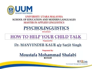 HOW TO HELP YOUR CHILD TALK