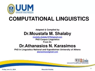 Computational Linguistics