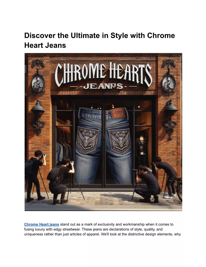 discover the ultimate in style with chrome heart